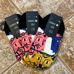 3 Stance No Show Socks Katya Womens Medium 8-10.5 NWT